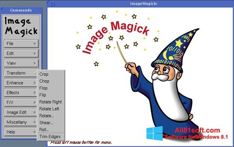 Snimak zaslona ImageMagick Windows 8.1